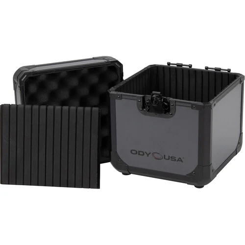 Odyssey Innovative Designs KROM 7" Vinyl Utility Case for 60 Records (Black on Gray)