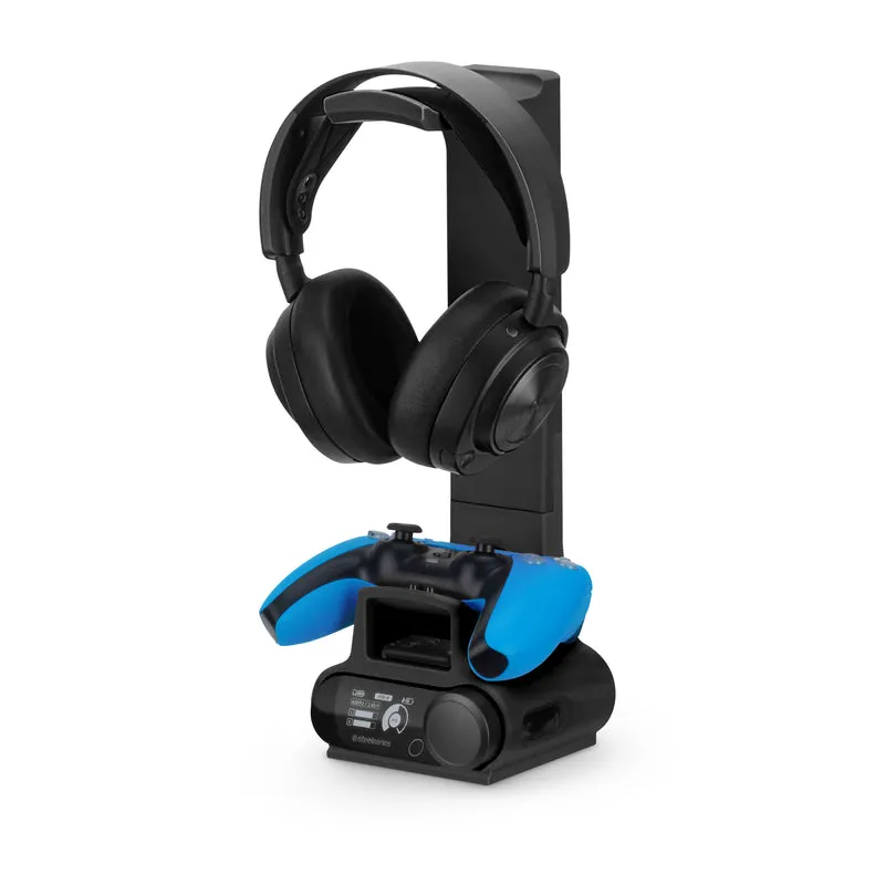 Kopfhörer- und Gamecontroller-Ständer, entwickelt für Steelseries Arctis Nova Pro Wireless, Nova Pro Omni und Nova Elite Headsets, mit Dock für die kabellose Basisstation