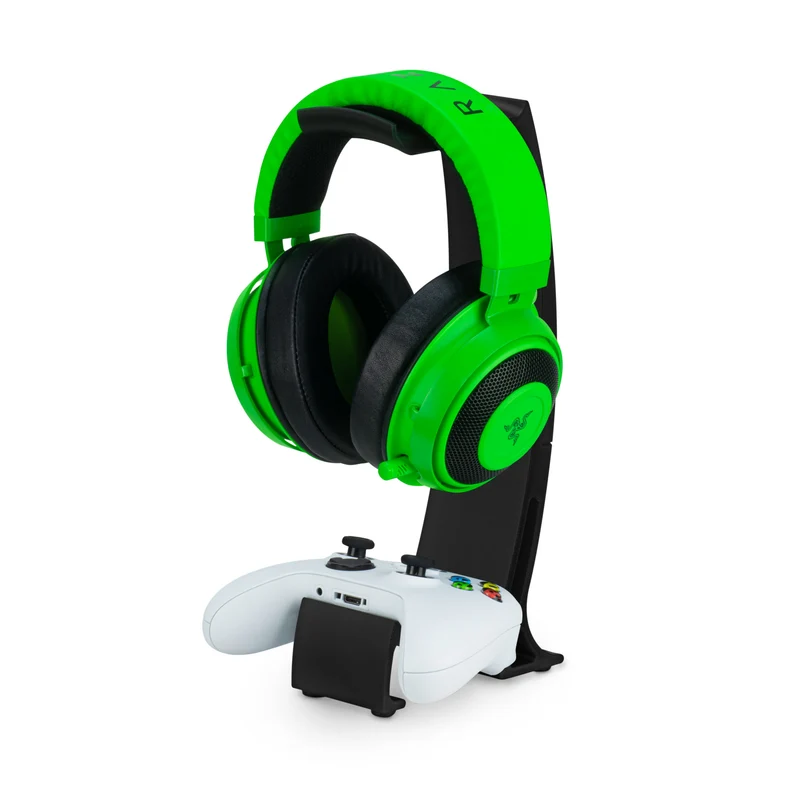 Kopfhörerständer und Gamecontroller-Halter – Eleganter Headset-Aufhänger und Gamepad-Ständer für Xbox, PlayStation, Nintendo, Legacy, Retro und mehr