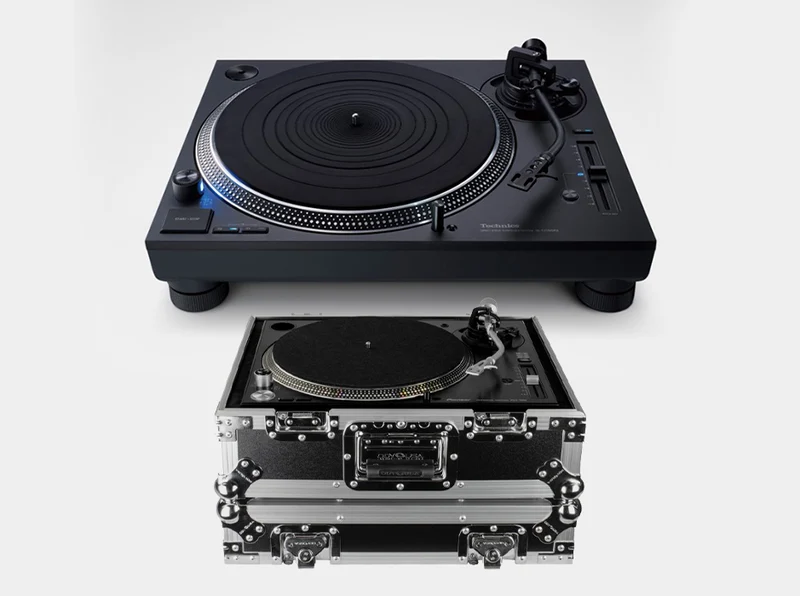 Technics SL-1210GR2-K Direct-Drive Turntable + Odyssey FZ1200 Flight Zone Universal Ata Case