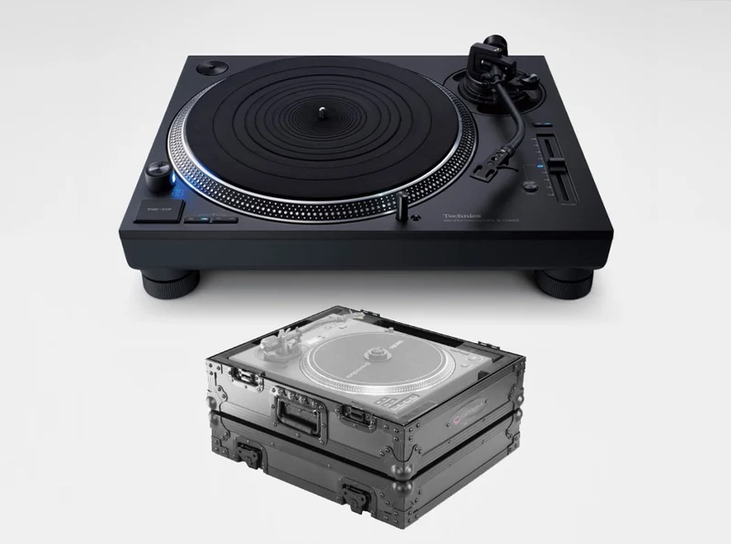 Technics SL-1210GR2-K Direct-Drive Turntable + Odyssey Black Label Flight Case