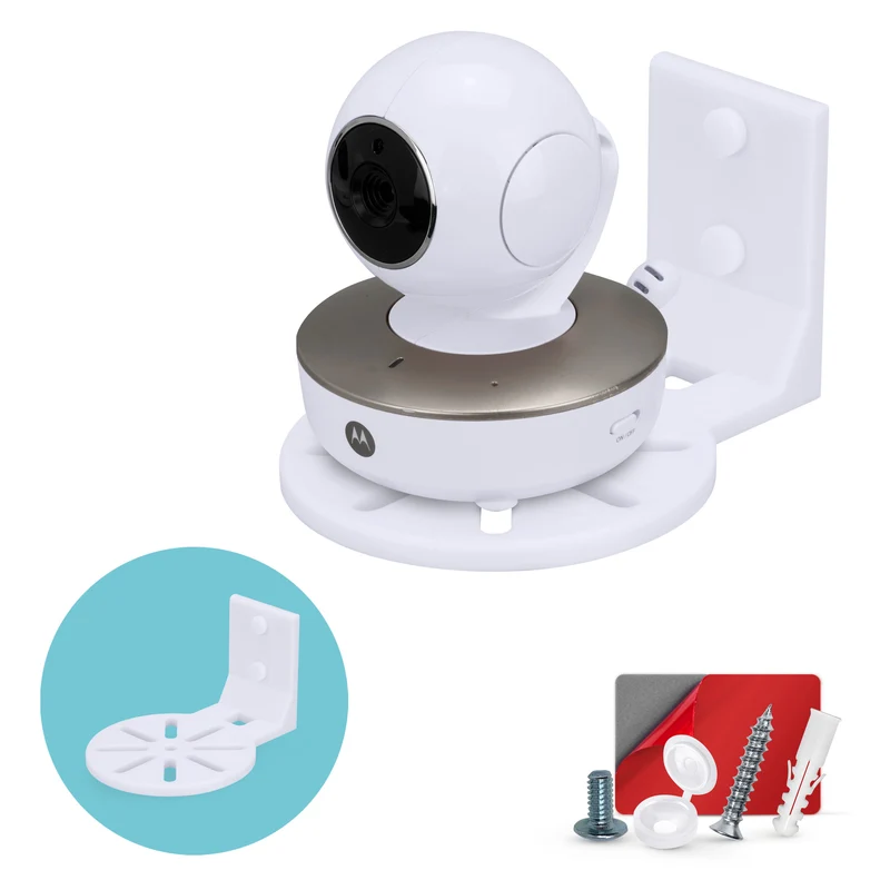 Selbstklebende Wandhalterung für Babyphone und Sicherheitskameras, passend für Eufy, Wyze, Nanit, Infant Optics, Blink, TP-Link, Kasa, Ring und mehr, einfach zu installierende Sicherheitshalterung (W06)