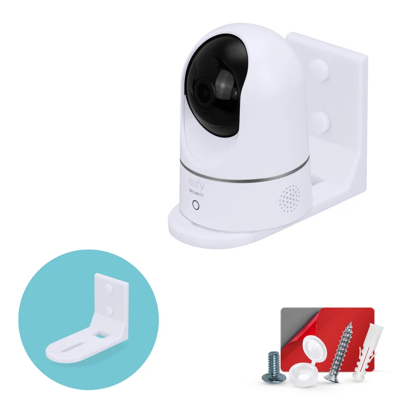 Selbstklebende Babyphone-Kamera-Wandhalterung mit Ablage für Eufy, Wyze, Nanit, Infant Optics, Wansview, Blink, TP-Link, Kasa, Ring & mehr, einfach zu installierende Sicherheitshalterung (W01)