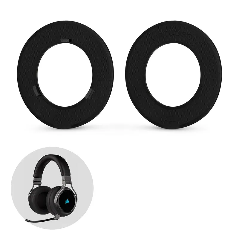 Ohrpolster-Adapterring für Corsair Virtuoso RGB Wireless Gaming Headset – zur Verwendung mit Brainwavz Ersatz-Ohrpolstern rund 100 mm