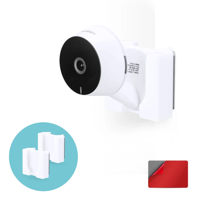 Eckwandhalterung für LaView LV-PWF1 1080P HD-Innenkamera, selbstklebende Sicherheitskamera-Halterung, reduziert tote Winkel und Unordnung, selbstklebend und einschraubbar