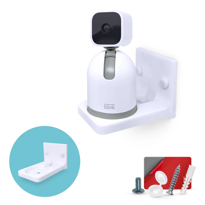 Wandhalterung für Blink Mini Pan Tilt Zubehör, Halterung für Überwachungskameras, selbstklebend und schraubbar