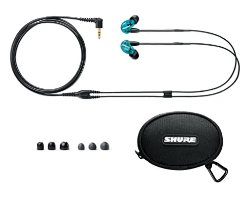 Shure SE215SPE Special-Edition Sound-Isolating Earphones with Detachable 3.5mm Cable (Blue) (Open Box)