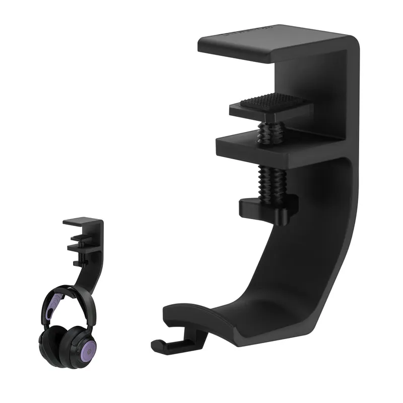 Brainwavz Claw – Kopfhörer-Aufhänger für unter den Schreibtisch, zum Anschrauben, einfach zu installieren mit verstellbarer Befestigungsklemme, für alle Headsets geeignet