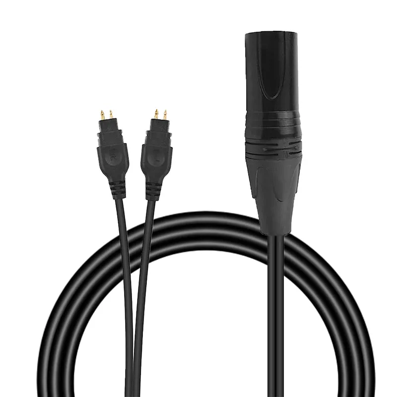 Ersatz-Audio-HIFI-XLR-Kabel für Sennheiser HD600-, HD650-, HD660s- und HD580-Headsets, zwei 2-polige auf 4-polige XLR-Anschlüsse