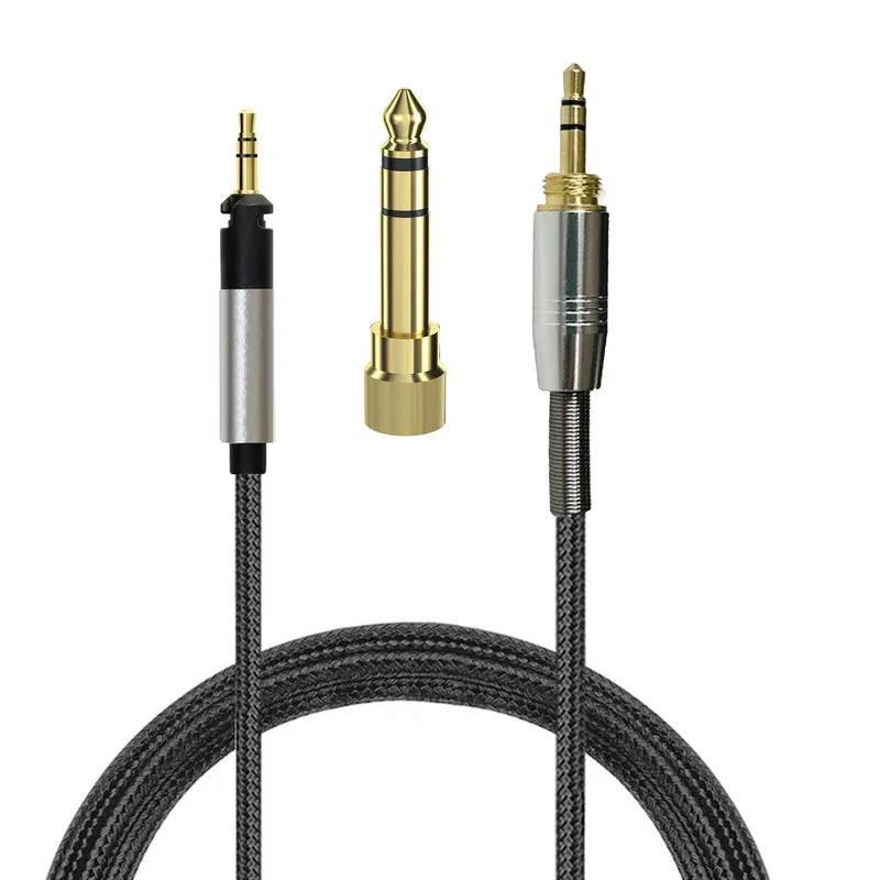 Ersatzkabel für Sennheiser HD518, HD558, HD598Cs, HD598, HD599, HD569 und HD579 Headsets, mit 6.35 mm Audio-Adapter – 2 m / 78 Zoll