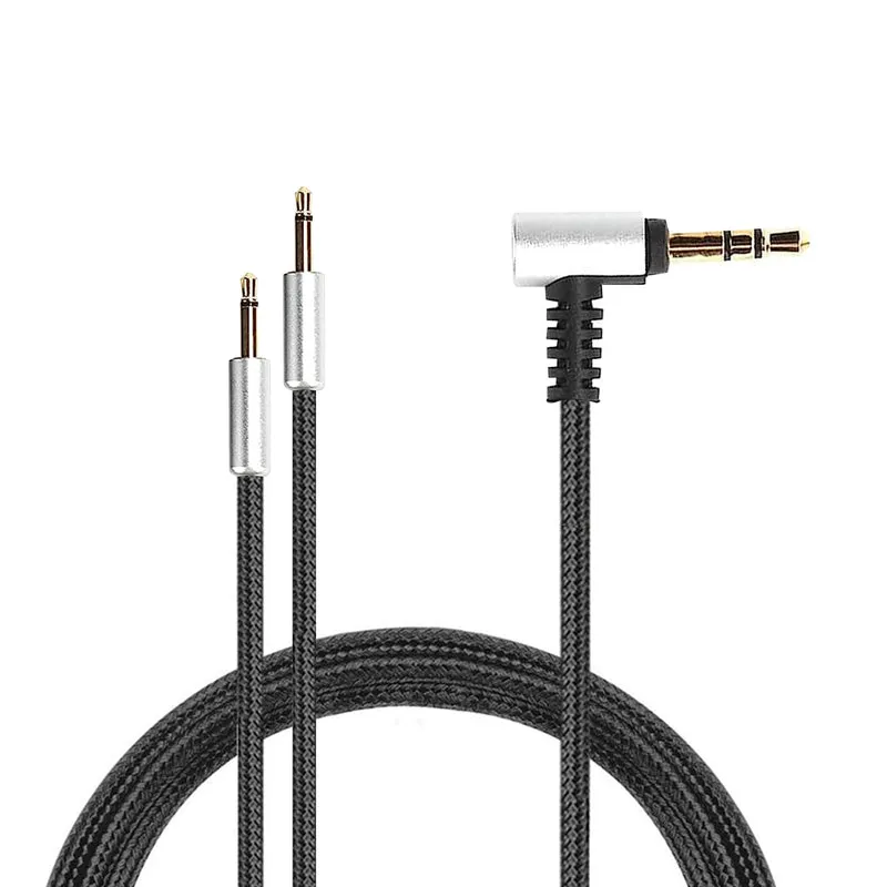 Ersatzkabel für Hifiman HE400S, HE-400I (2.5-mm-Steckerversion), HE560, HE-350, HE1000, HE1000V2 + Sennheiser HD202 & HD212 Headsets, 3.5 mm auf Dual 2.5 mm – 1.2 m / 47 Zoll