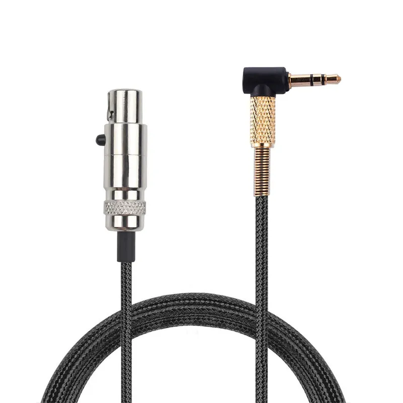 Geflochtenes Ersatzkabel für AKG K702, K271s, K240s, K712 und Q701, mit 3.5 mm auf Mini-XLR-Audioanschluss – 1.2 m / 47 Zoll
