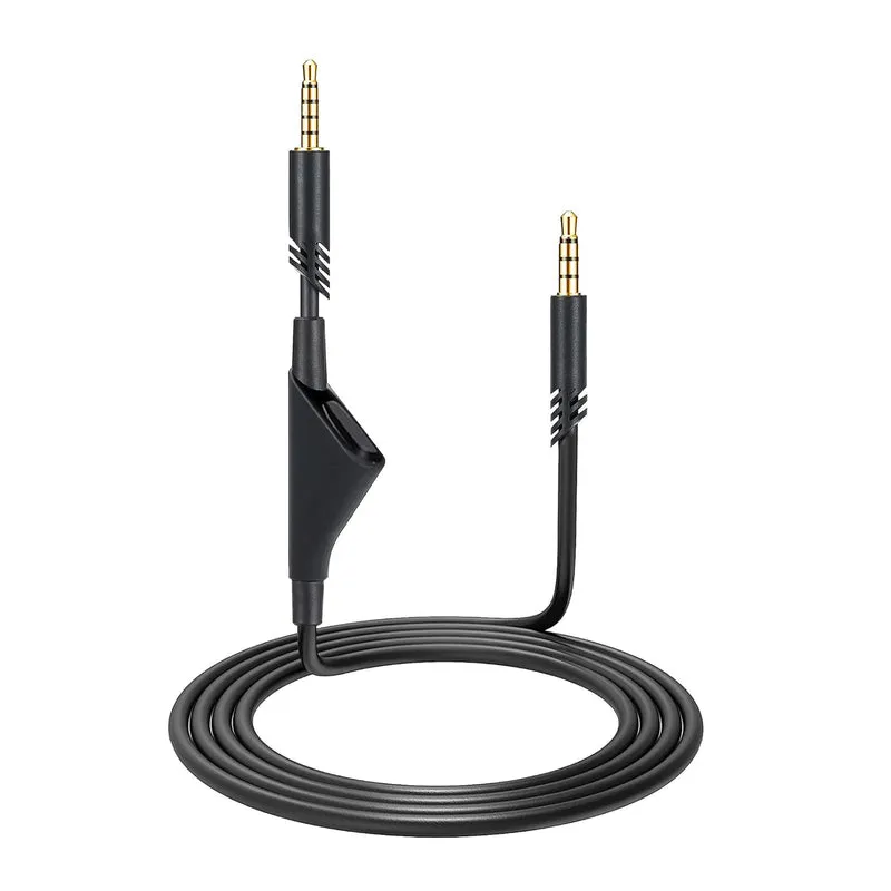 Ersatz-Audiokabel für Logitech Astro A10, A30, A40, A50 Kopfhörer mit integrierter Stummschaltung – 2 m / 78 Zoll