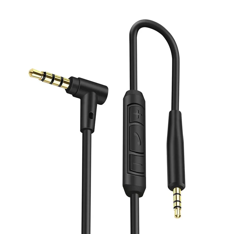 Ersatz-Audiokabel für BOSE NC700 QC25 QC35 QC45 Kopfhörer mit integriertem Mikrofon und Fernbedienung, 1.5 m / 59 Zoll