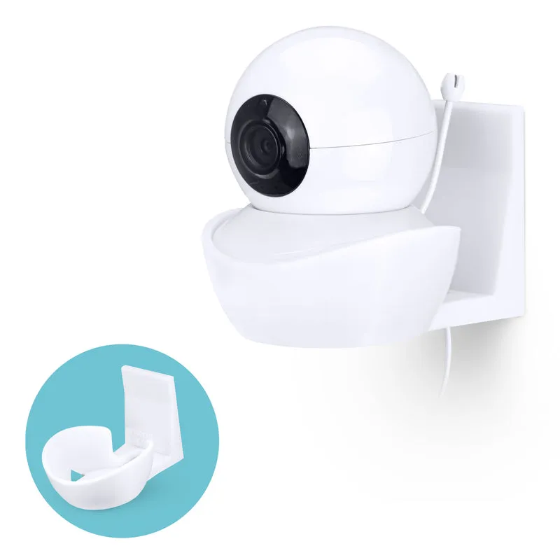 Wandhalterung für BabySense V43 Babyphone Kamera - Klebehalterung, einfach zu installieren, kein Werkzeug erforderlich, kein Durcheinander, kein Bohren, starke Halterung, weiß