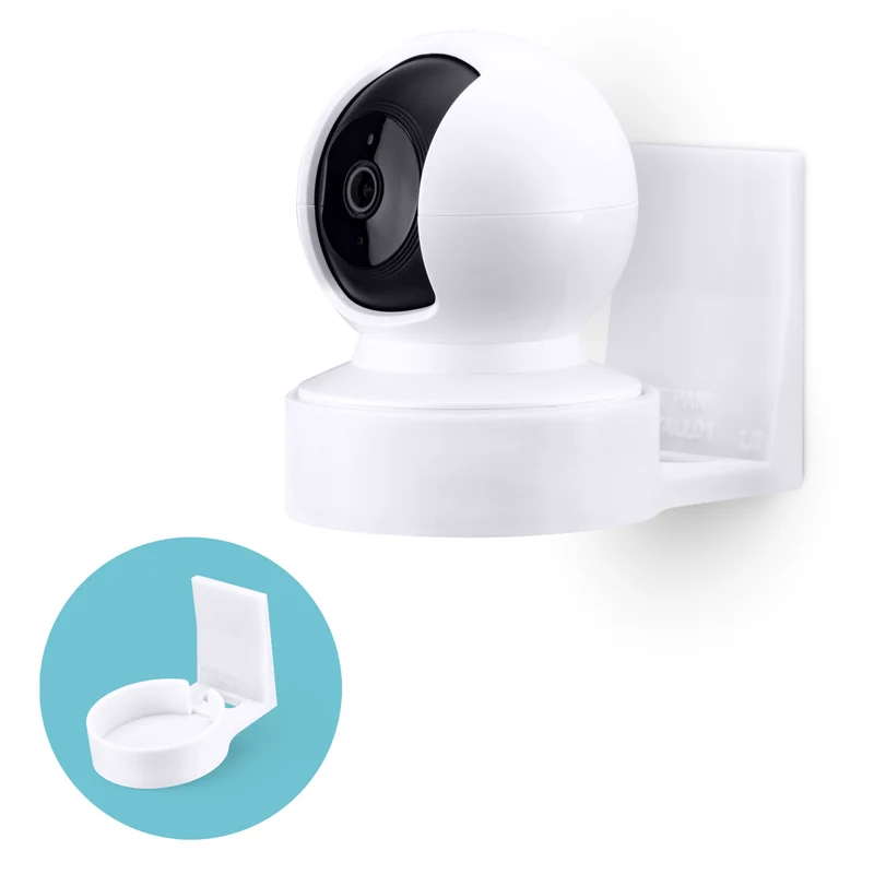 Wandhalterung für Kasa EC70 Spot & 2K Indoor Schwenk-/Neigekamera, Klebehalterung für TP-Link Spot Smart-Sicherheitskameras, Installation in wenigen Minuten, saubere Aufhängevorrichtung