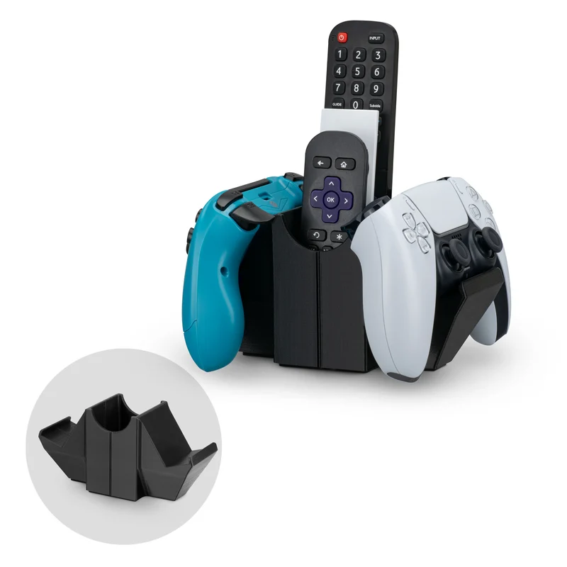 Dual Game Controller & TV-Fernbedienung & Speicher-Desktop-Halter, Reduzieren Sie Unordnung, Universelle Gamepad-Passform