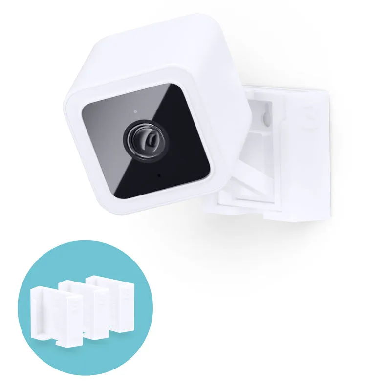 Wyze Cam V3 & V4 (3er-Pack) selbstklebende Wandhalterung – einfach zu installieren, ohne Schrauben und Schmutz