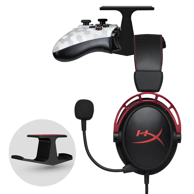 The Gorgon – Aufhängung für Kopfhörer und Gamecontroller unter dem Schreibtisch – geeignet für Xbox, PS5/PS4, Universal-Klebehalterung, keine Schrauben
