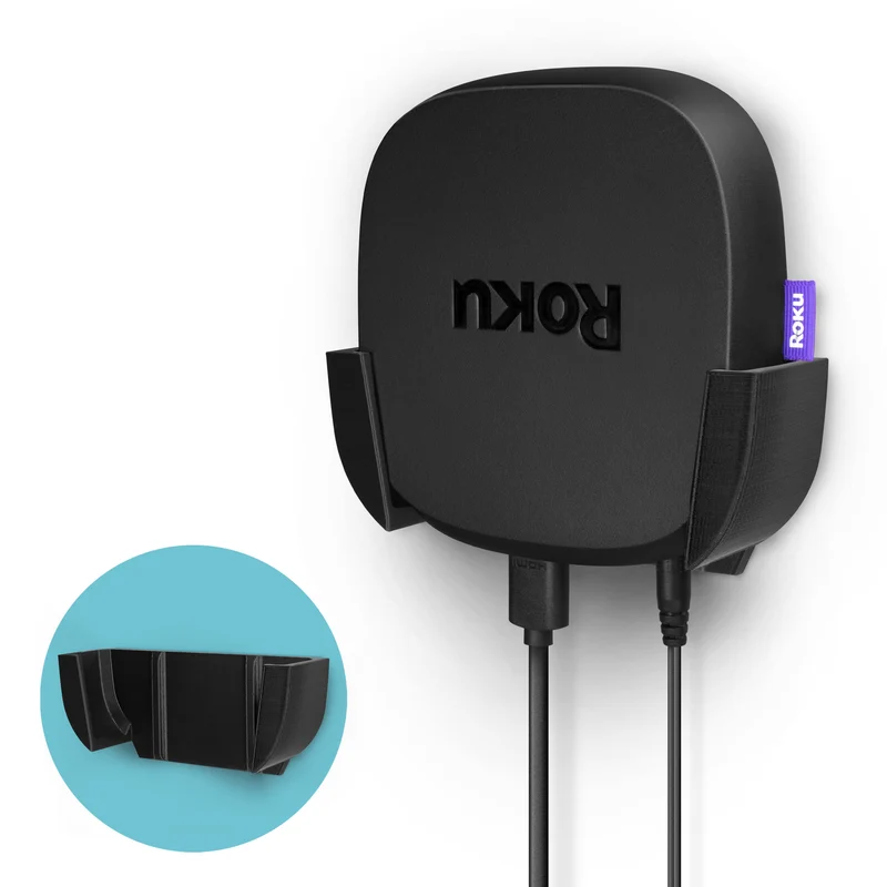 Roku Ultra 2020 Wand- und TV-Halterung - Klebehalterung, keine Schrauben oder Unordnung