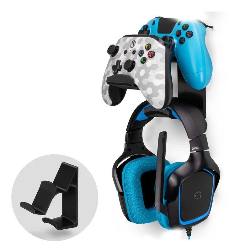 Uber Atlas - Universal Dual Game Controller und Kopfhöreraufhänger - Einfach zu installieren, keine Schrauben und Unordnung