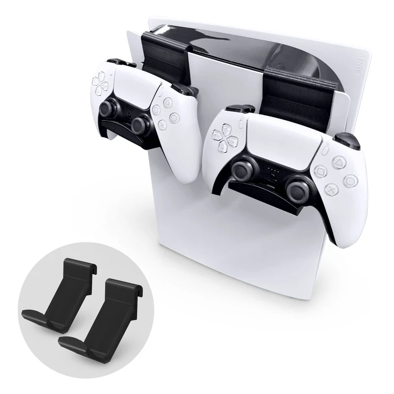 PS5-Gamecontroller-Konsolenhalterung (2er-Pack) für Playstation PS5 DualSense-Gamepad, Haken-Aufhänger-Design, keine Beschädigung oder Klebstoff