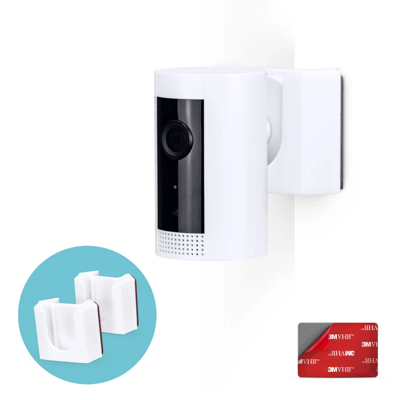 Eck-Wandhalterung für Ring Indoor (2er-Pack) Überwachungskamera – selbstklebende Halterung, problemlose Halterung, starkes 3M-VHB-Klebeband, keine Schrauben, saubere Installation
