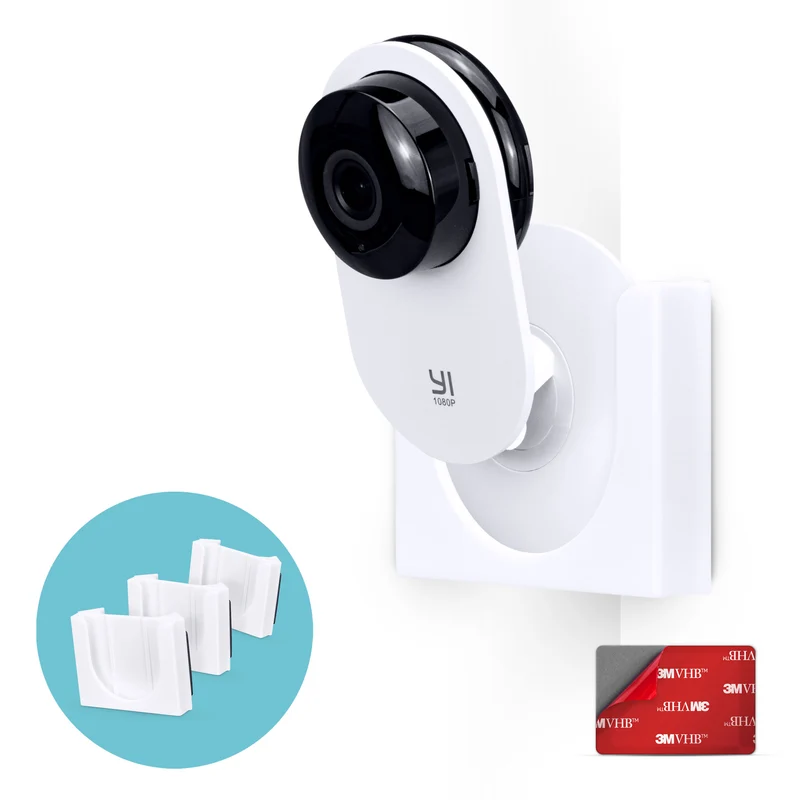Eck-Wandhalterung für YI Home (3er-Pack) Sicherheitskamera – selbstklebende Halterung, problemlose Halterung, starkes 3M-VHB-Klebeband, keine Schrauben, saubere Installation (weiß)