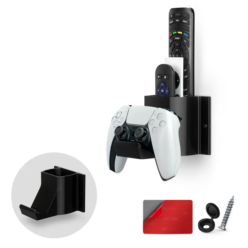 The Elephant – Wandhalterung für Gamecontroller und TV-Fernbedienung, selbstklebend und einschraubbar, universelles Design für Xbox One, PS5, PS4, PC-Gamepads