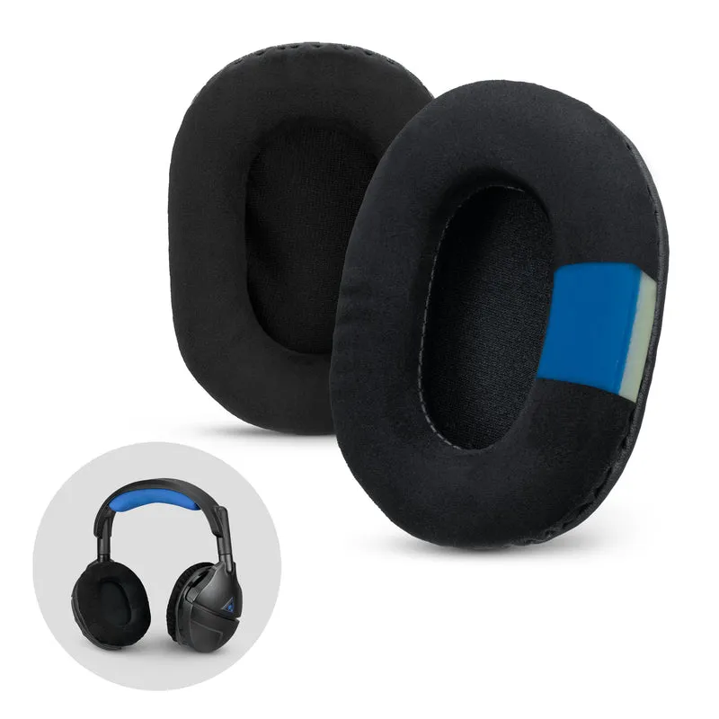 Verbesserte Ohrpolster für Gaming-Kopfhörer – klein, oval – Micro Suede mit Kühlgel und Memory Foam für Steelseries, Hyperx, Sony MDR-7506, AKG, Turtlebeach, Sennheiser und mehr (Micro Suede)