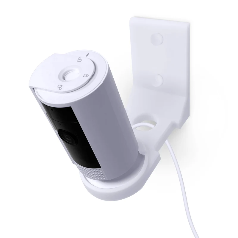 Schraubenlose Wandhalterung für Ring Indoor Cam (GEN 2), einfach zu installieren, kein Durcheinander, stark haftender Halter mit Einschrauboption