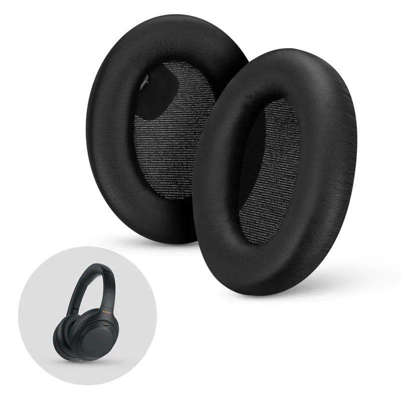 Sony WH-1000XM4 Ersatz-Ohrpolster – Ohrpolster aus weichem PU-Leder und Memory-Schaum für zusätzlichen Komfort, einfache und schnelle Installation