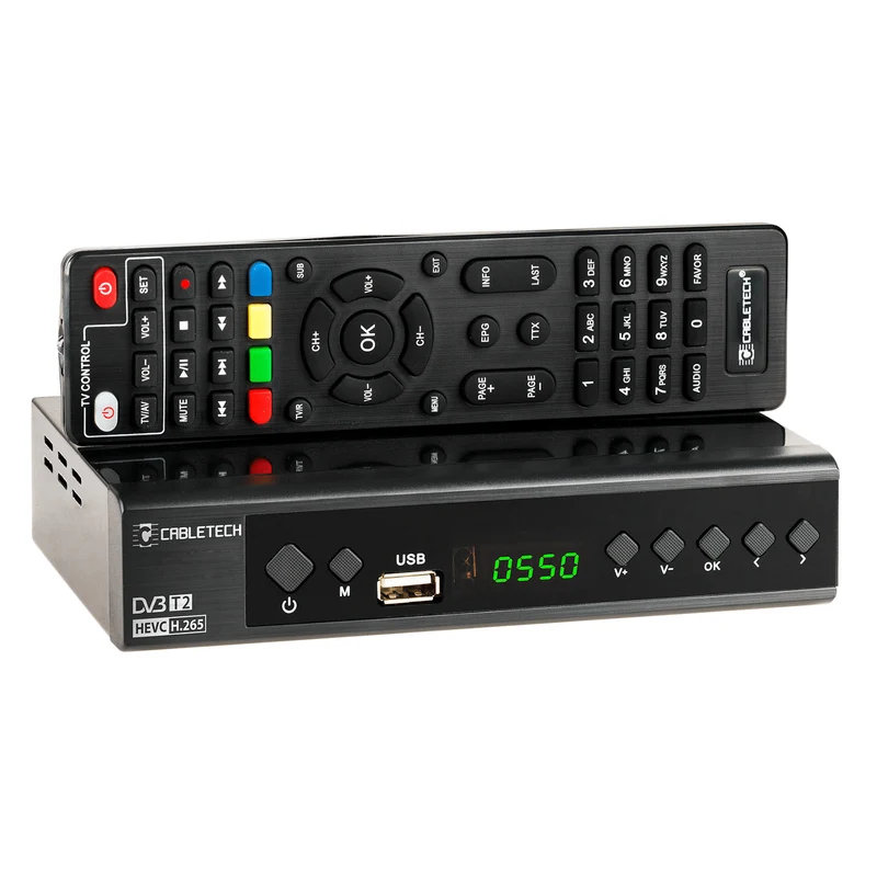 DVB-T2-Tuner mit H.265-HEVC-Decoder KrugerMatz KM0550D, EPG, PVR, Timeshift