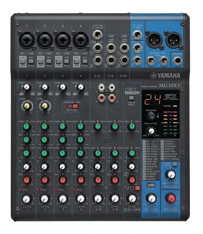 Yamaha MG10XU 10-Input Stereo Mixer (Display Model)