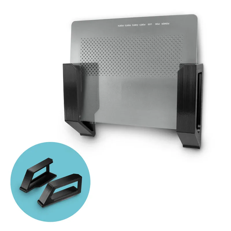 Schraubenlose Wandhalterung für Router, Kabelboxen und mehr - Geräte mit einer Dicke von bis zu 1.5 mm