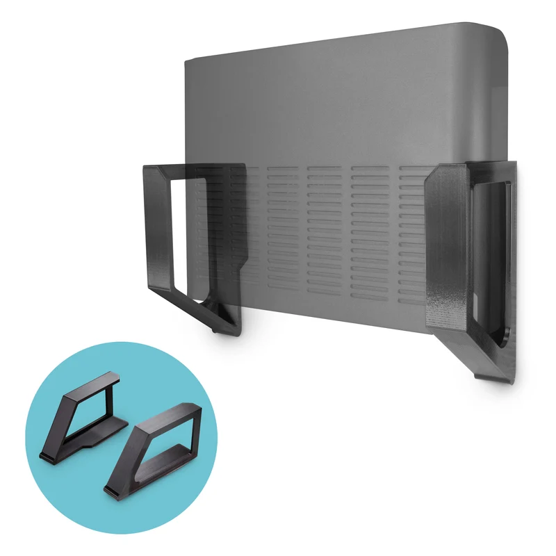 Schraubenlose Wandhalterung für Router, Kabelbox, Smart Devices und mehr - Geräte bis 2.25 mm Dicke