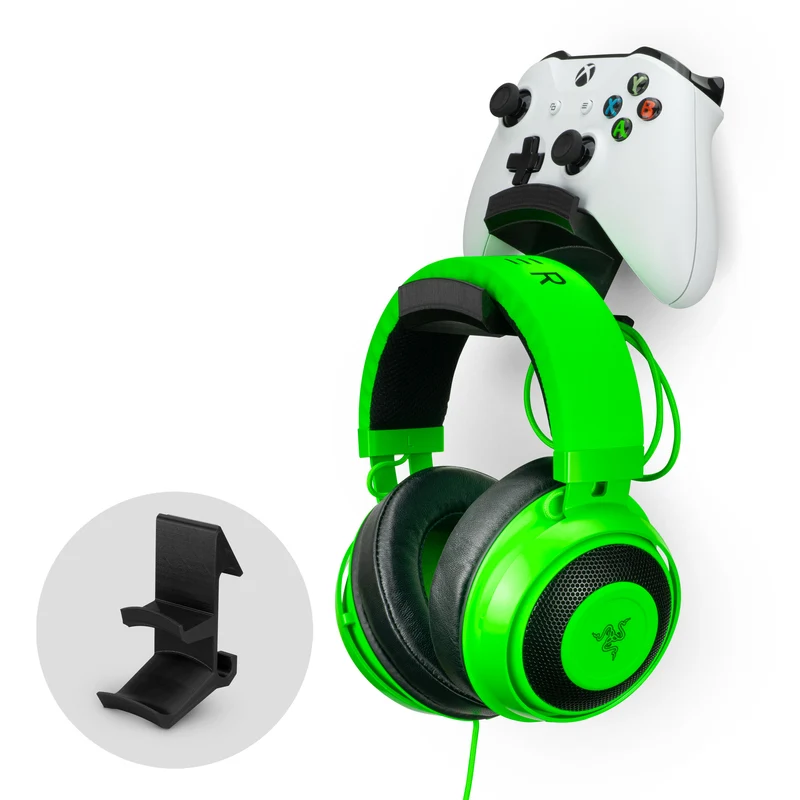 The Colossus - Kopfhörer- und universeller Gamecontroller-Aufhänger - Klebehalterung, kein Durcheinander und keine Schrauben