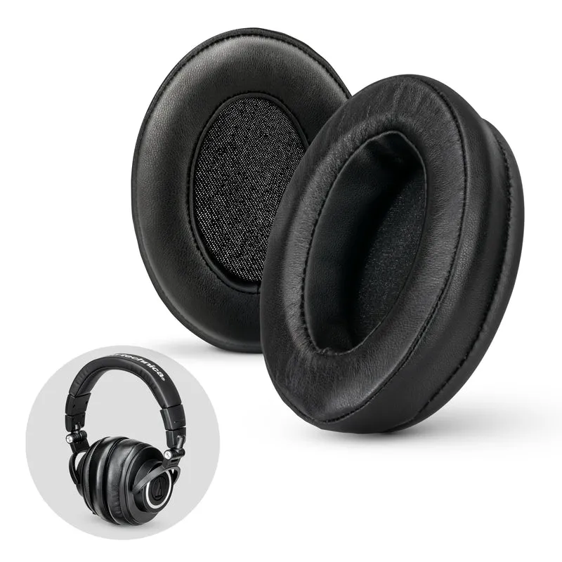 Kopfhörer Memory Foam Ohrpolster - Oval - Schaffell Leder
