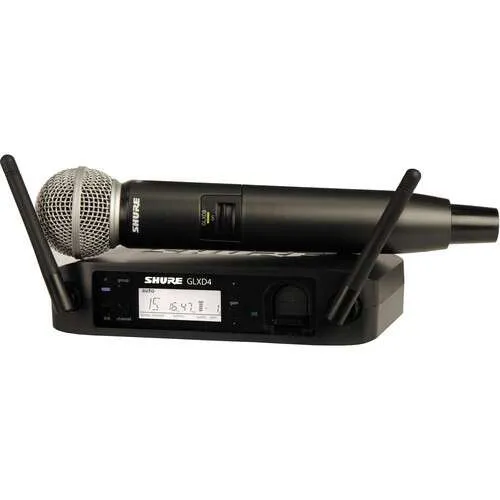 Shure GLXD24/SM58 Handheld Wireless System (Z2 Band: 2400 - 2483.5 MHz)