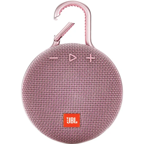 JBL Clip 3 Portable Bluetooth Speaker (Dusty Pink)