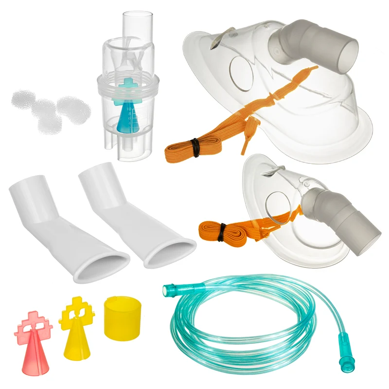 Little Doctor LD-SET3 Inhalationsset, Masken, Vernebler, Kabel, Filter, Nasenspitzen