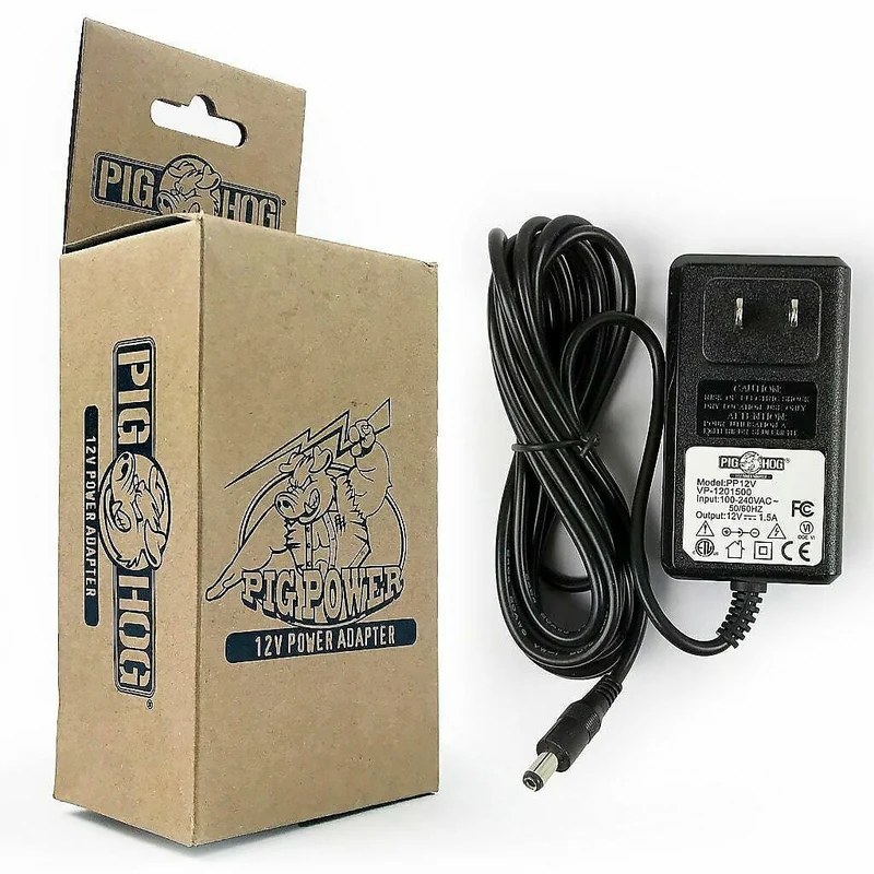 Pig Hog PP12V 12 Volt Power Supply | 12V Effect Pedal & Piano Keyboard Supply