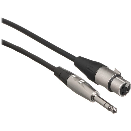 Hosa Technology HXS-003 Balanced 3-Pin XLR Female to 1/4" TRS Male Audio Cable (3')