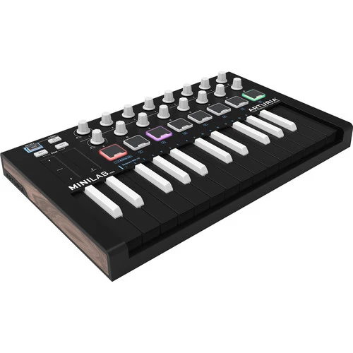 Arturia MiniLab Mk II Inverted Portable USB-MIDI Controller (Black)
