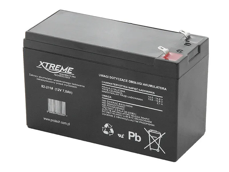 Xtreme Bleiakku 12V 7Ah AGM Blei Akku Gel Akkus Batterie Wartungsfrei Luftdicht