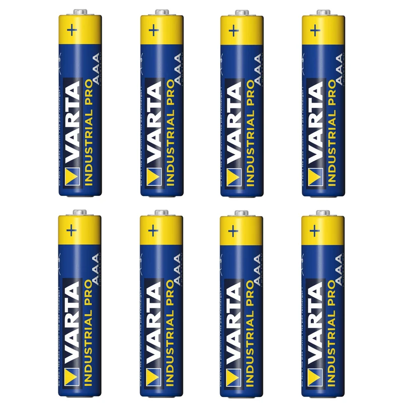 8x R-03 LR03 AAA Alkalibatterie Varta Industrial 4003