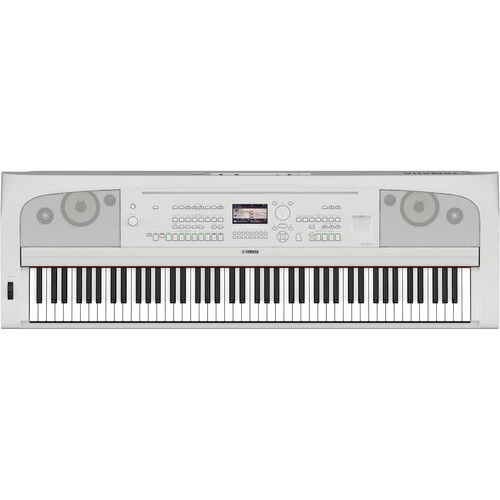 Yamaha DGX-670 88-Key Portable Digital Grand Piano with Speakers (White)