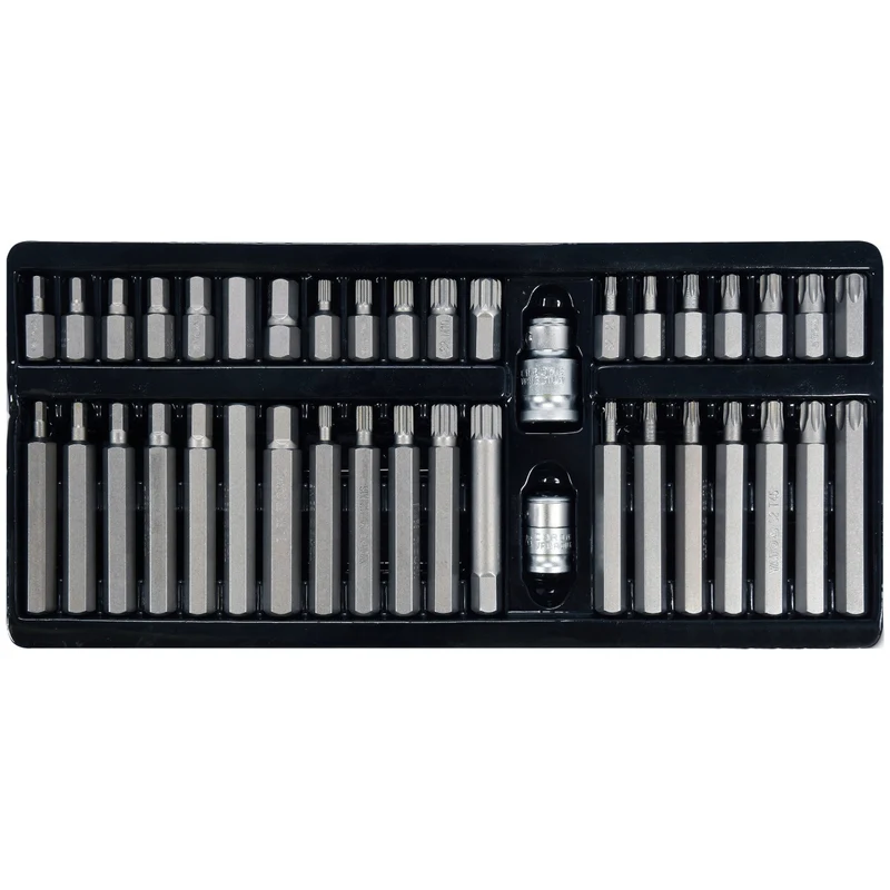 Professioneller Bit-Satz Yato, Torx, Spline, Hex, aus S2-Werkzeugstahl, hohe Härte HRC 58 62, im Koffer, YT-0400