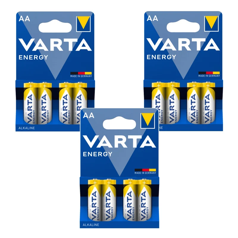 12x R-06 LR06 AA 1,5 V Varta Energy Alkali-Batterie