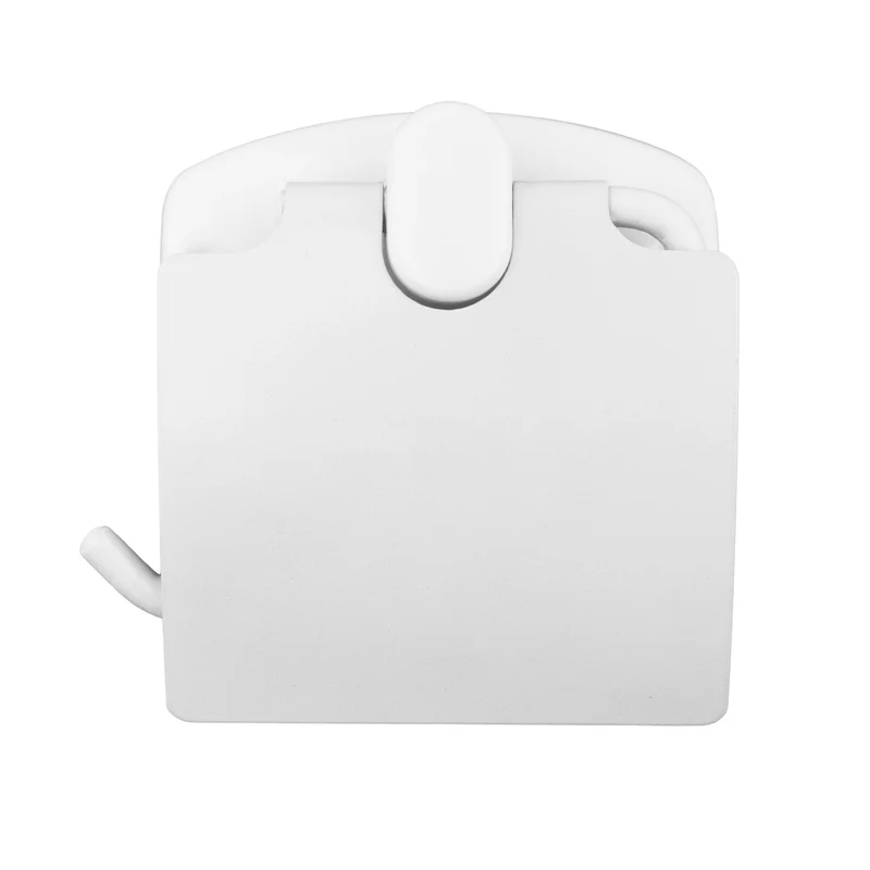 Toilettenpapierhalter mit Klappe/Abdeckung, weiß, ABJ